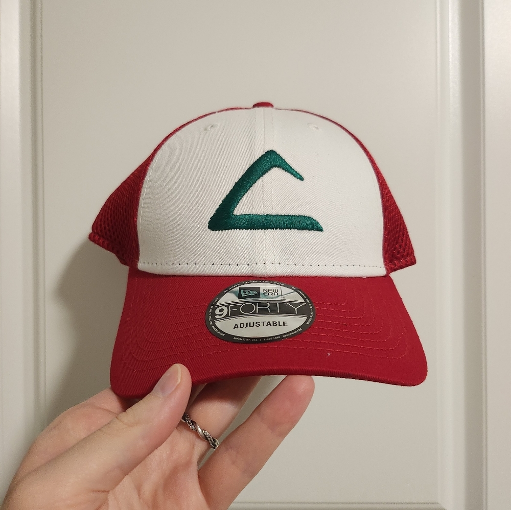 Pokemon League Ash Ketchum embroidered logo, adjustable baseball cap-style hat